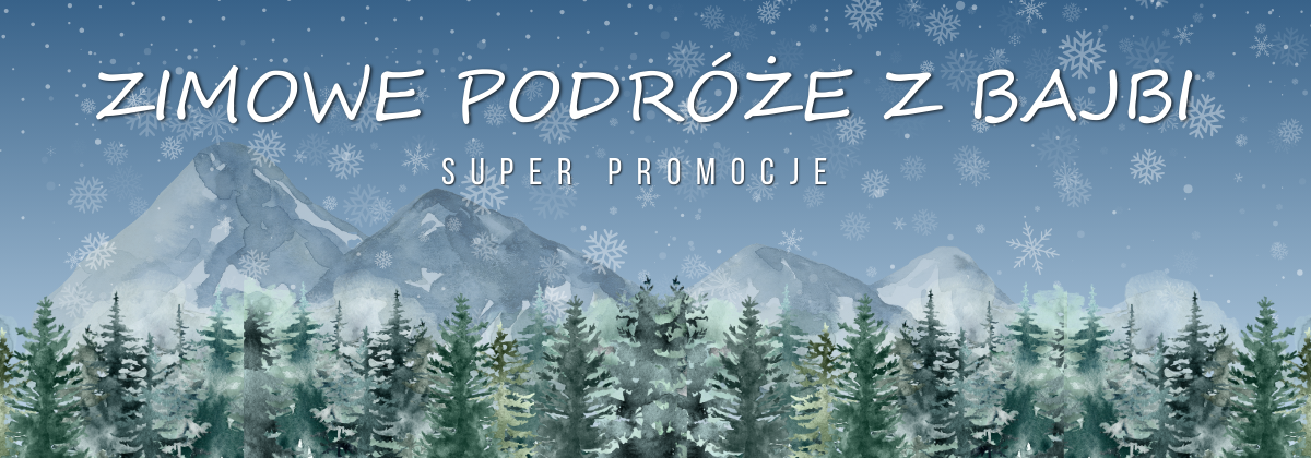 Baner Zimowe podróże z Bajbi
