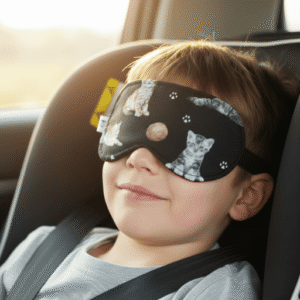 Opaska koty na czarnym w użytku