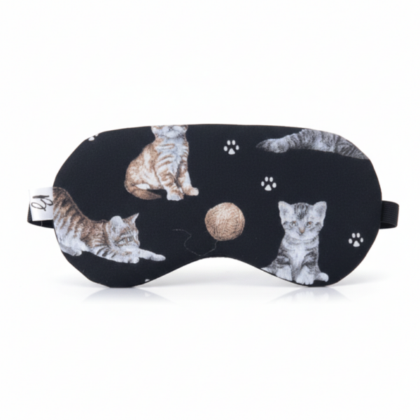 Opaska koty na czarnym