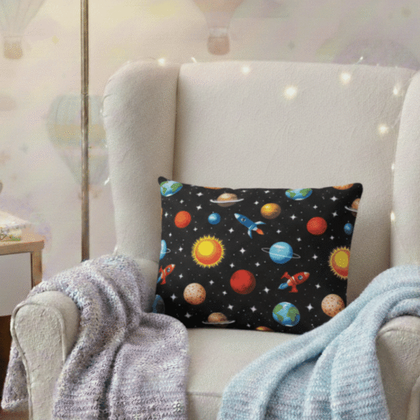 Poduszka jasiek bawełniana 30×40 cm Bajbi kosmos