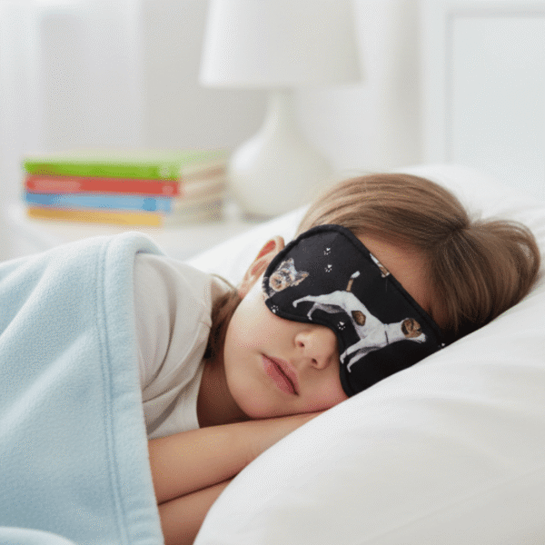 Opaska na oczy do spania dla dzieci komfortowa 100 % bawełna