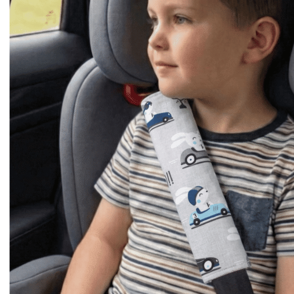 Dwustronna nakładka na pasy bawełna minky wyścigówki