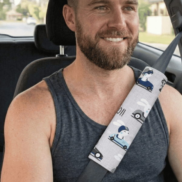 Dwustronna nakładka na pasy bawełna minky wyścigówki