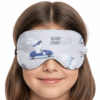 Opaska na oczy do spania dla dzieci komfortowa 100 % bawełna wyścigówki
