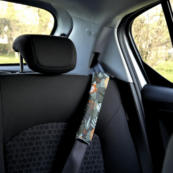 Dwustronna nakładka na pasy bawełna minky zanzibar