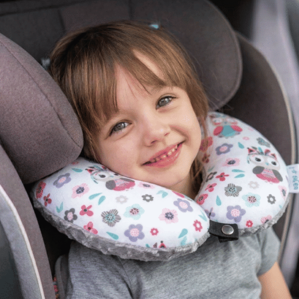 Poduszka podróżna na szyję rogal dla dzieci bawełna minky wygodna – indianki