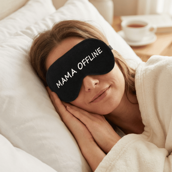 Opaska na oczy do spania i medytacji – mama offline – idealna na prezent