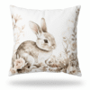 Poduszka dekoracyjna Zajączek – Velvet i Minky do pokoju dziecka 45×45 cm na prezent