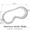 OPASKA maska na oczy do spania i medytacji 100% bawełna galaktycza czarna